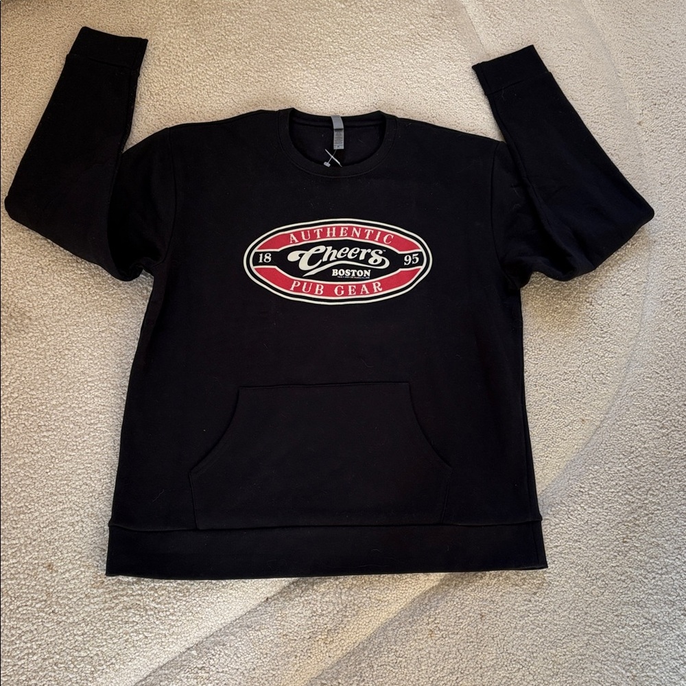NWT Cheers Boston Kangaroo Pocket Sweatshirt
